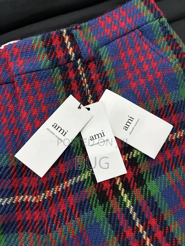Ami Paris Plaid Wool Shorts · Photo 1