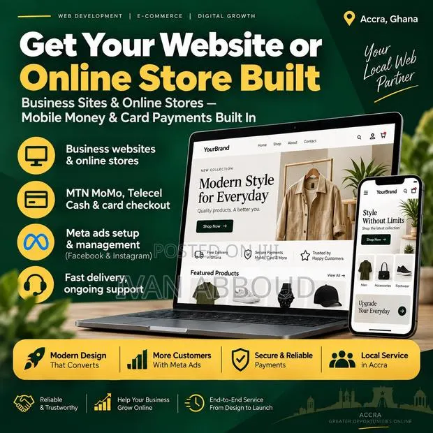 Web & Shopify Developer | Theme Builds, Checkout Fixes, Paystack/MoMo · Photo 1
