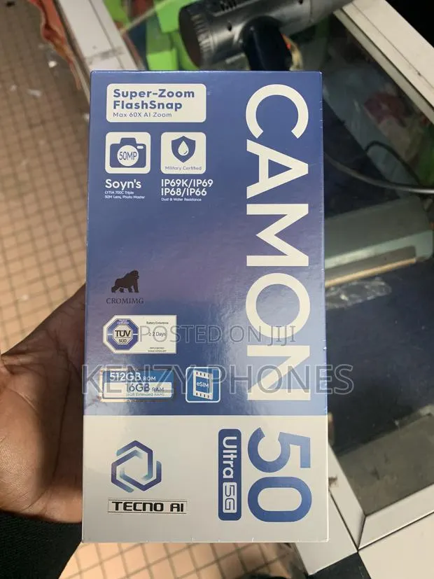 New Tecno Camon 50 Ultra 512 GB Black · Photo 1