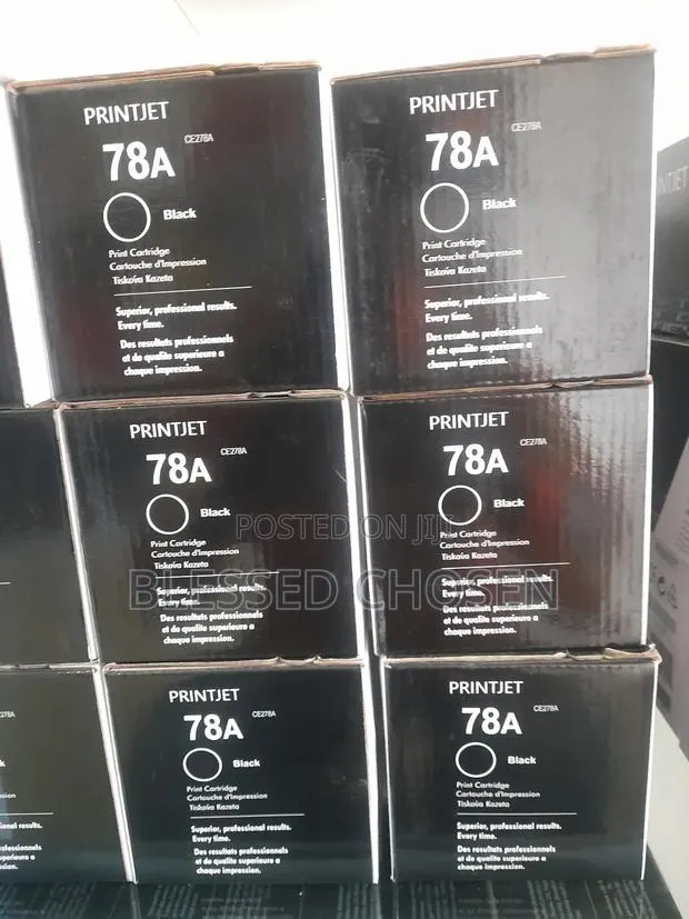 Printjet 78a Black Toner Cartridges Stack. · Photo 1