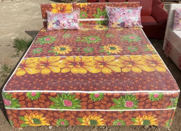 Queensize Yellowish Design Ready Made Bed (Cash on Delivery) · Photo 1
