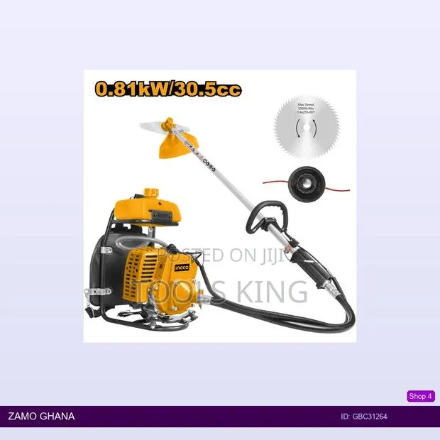 Gasoline Grass Trimmer and Bush Cutter 0.81kw - Gbc31264 · Photo 1