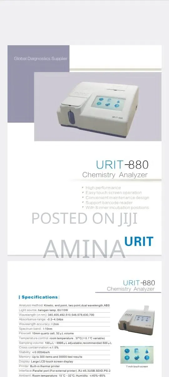 Urit Semi Automated Chemistry Analyser · Photo 1
