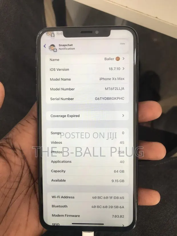Apple iPhone XS Max 64 GB Black · Photo 1