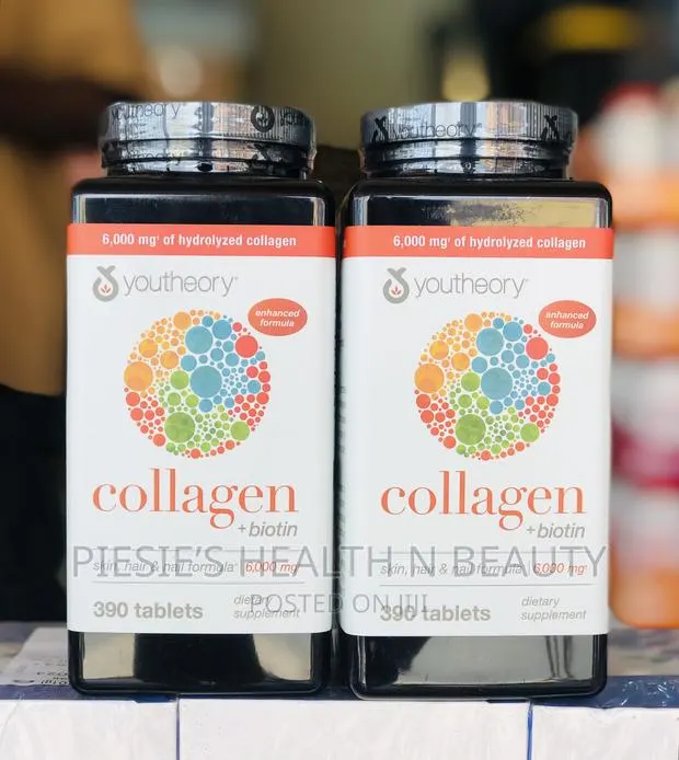 Youtheory Collagen Plus Biotin, 390 Tablets · Photo 1