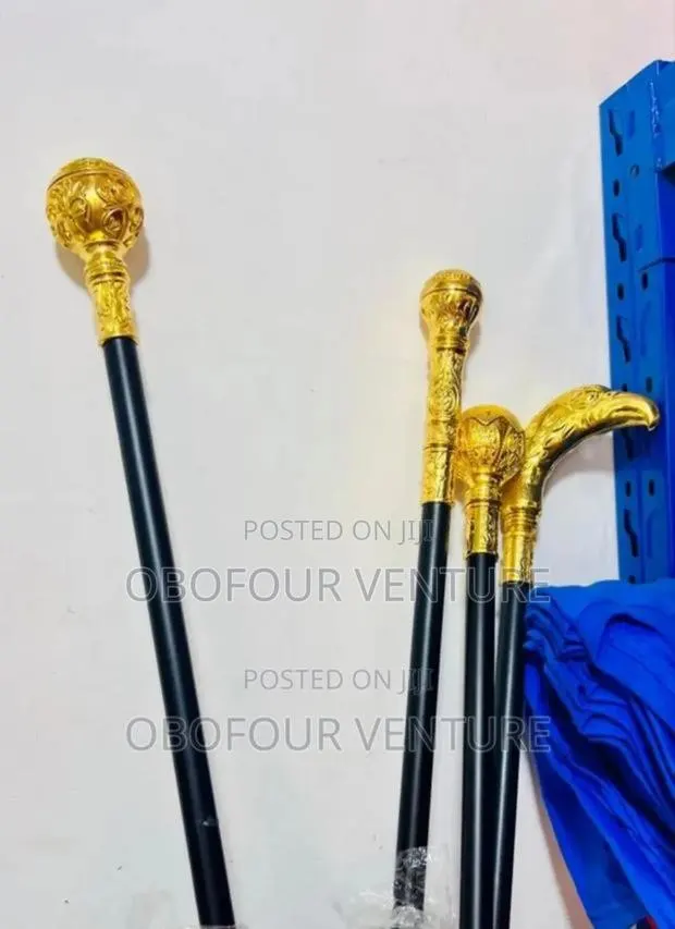 Fashion Royal Crown Walking Stick Black/Gold. NKRUMAH CIRCLE · Photo 1