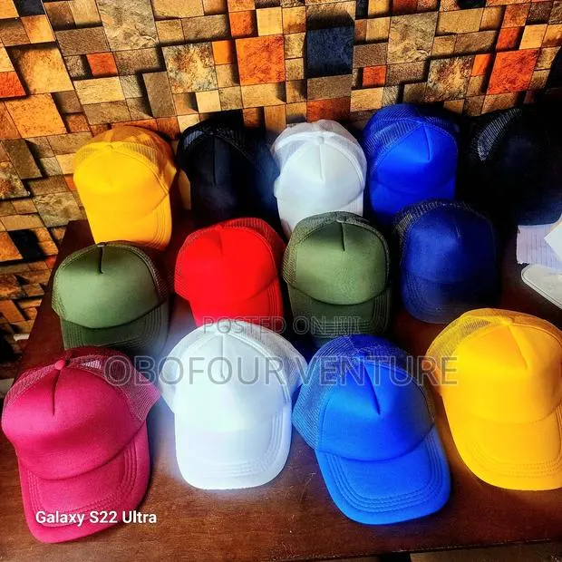 Mens Half Mesh Adjustable Trucker Cap Baseball Hat · Photo 1