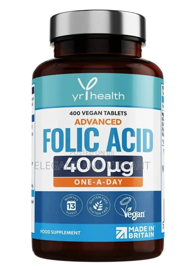 Folic Acid 400mcg , Vitamin B9 Tablets For Women, For 13 Months · Photo 1