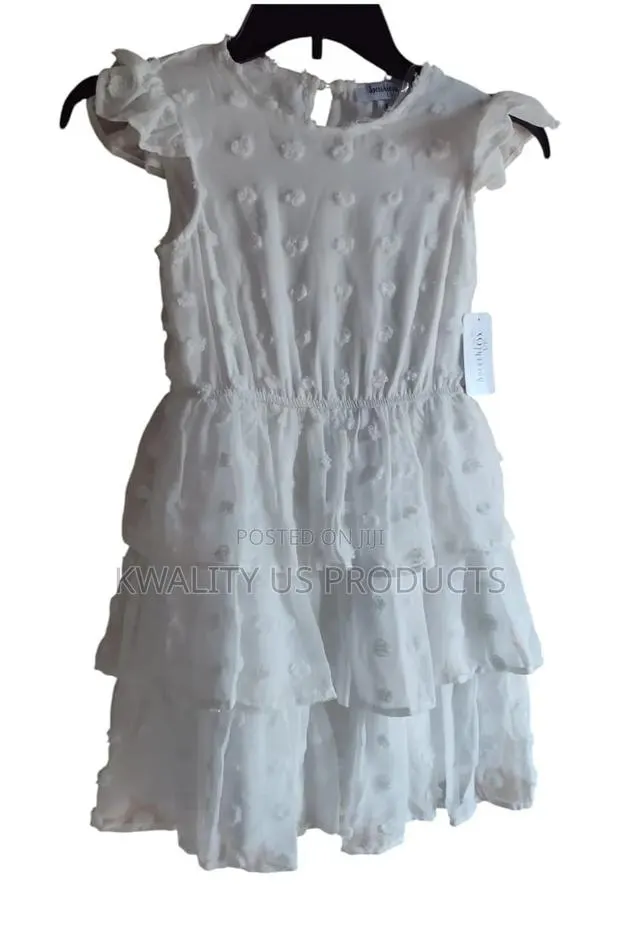 Speechless Kids Girls White Textured Dress - 8 to 10 Years · Photo 1