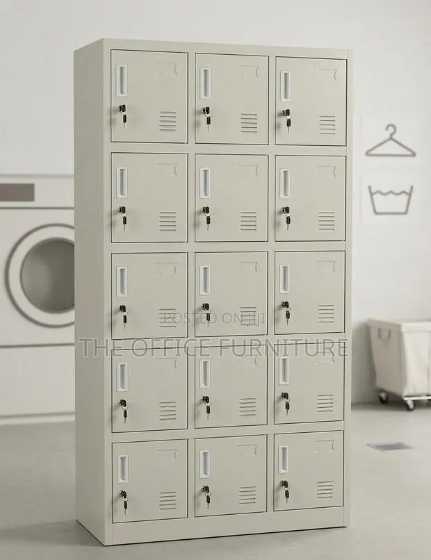 15-Door Steel Storage Locker