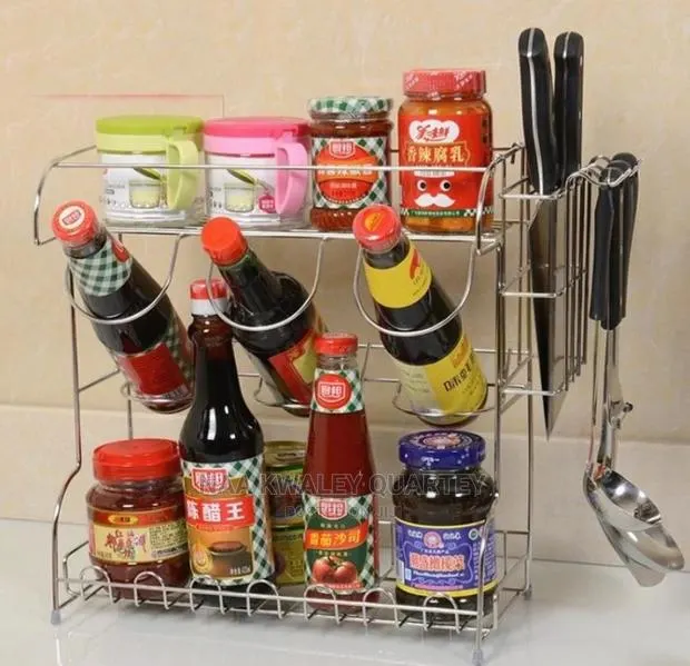 Spice and Oils Stainless Steel Rack · Photo 1