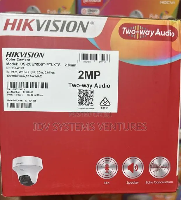 Ds-2ce70d0t-PTLXTS
2mp Two Way Audio Siren Fixed Pt Camera · Photo 1