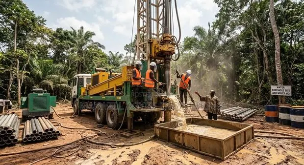 Community Borehole Drilling Masters in Ajumako · Photo 1