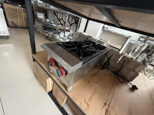 Commericla Tabletop 2 Burner Gas Stove Cooker · Photo 1