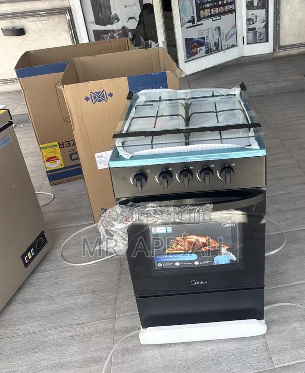 Super Durable Midea 4 Gas Burner With Oven(Transparent Lid)Black · Photo 1