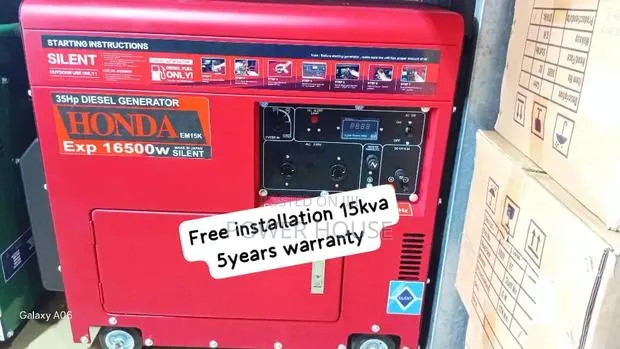 Honda 15kva Diesel Generator With Electric Start – 16,500w Output · Photo 1
