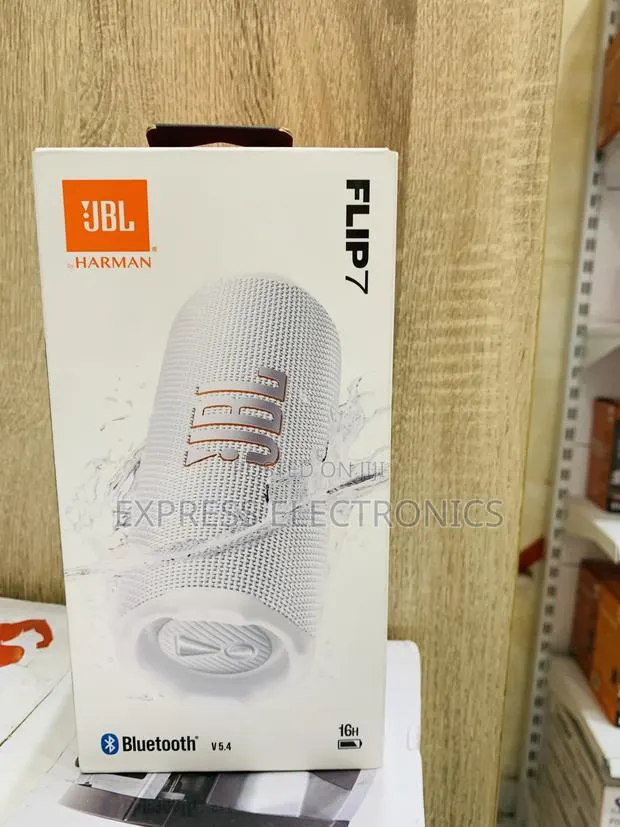 Newly Sealed in Box White Flip 7 Bluetooth Speaker · Photo 1