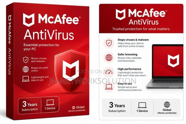 McAfee AntiVirus 3 Years/1 Device (Global) · Photo 1