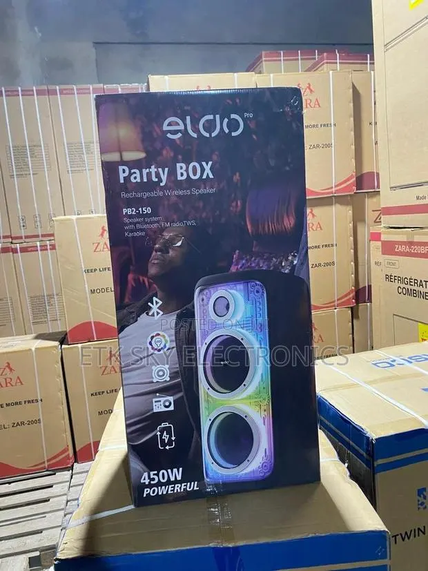 Pb2-150 Eldo 450w Wireless Chargeable Wireless Partybox Speaker · Photo 1