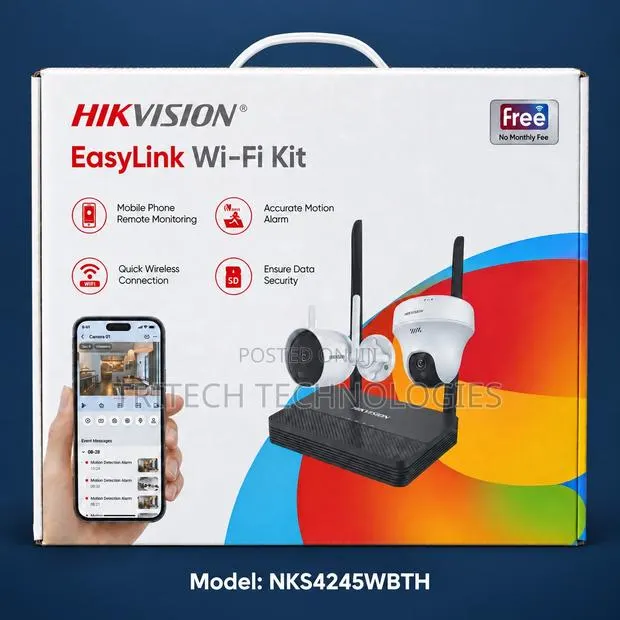 Hikvision NKS4245WBTH-Mixed 4-Ch Wireless Video Station Kit. · Photo 1