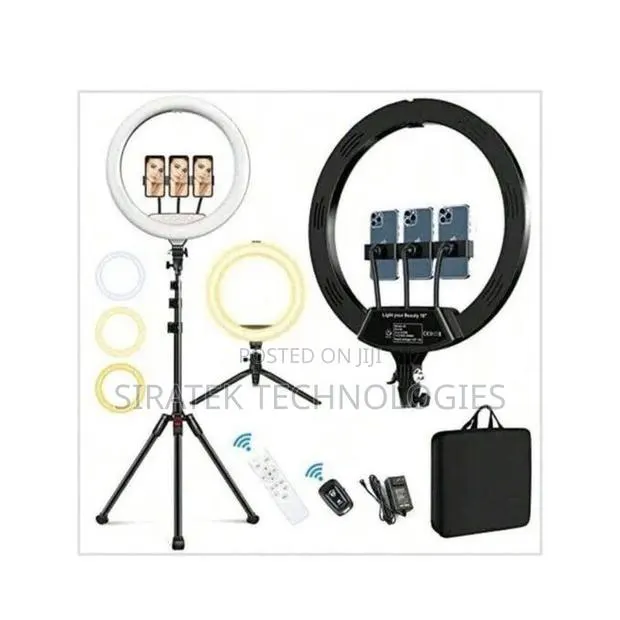 22-Inch Led Ring Light Kit for Content Creators Makeup Artists · Photo 1