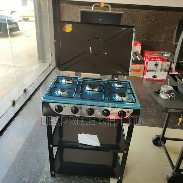 Lucky Tuesday Promo on Our Firm 5 Burner Gas Stove With Shelf · Photo 1