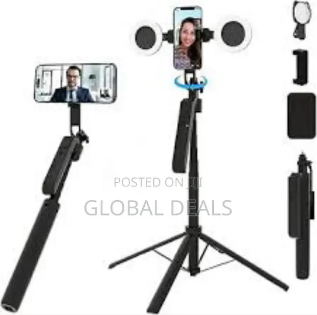 Ai Face Tracking Selfie Stick With Tripod Stand and Flashlight · Photo 1