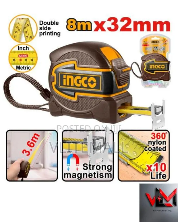 Ingco Steel Measuring Tape Hsmt80832 · Photo 1