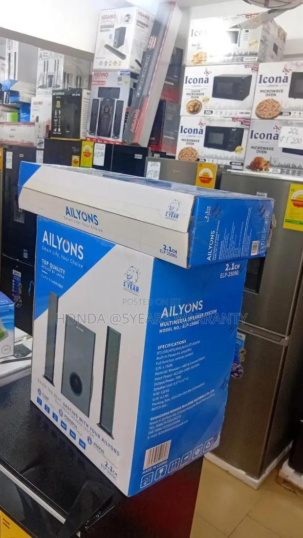 Ailyons 2.1 Speakers – Perfect for Tv, Pc Bluetooth · Photo 1