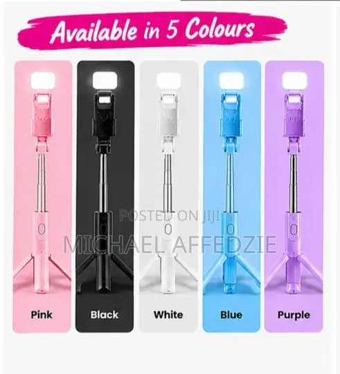 Selfie Stick Tripod With LED Fill Light · Photo 1