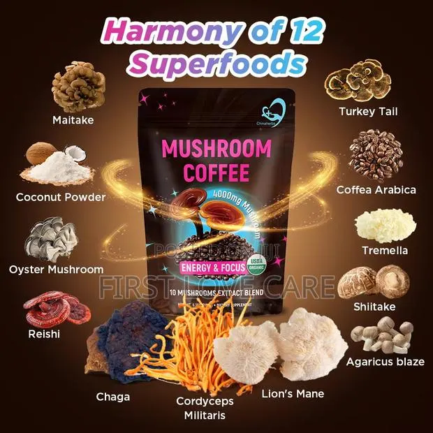 Mushroom Coffee Energy and Focus 180g · Photo 1