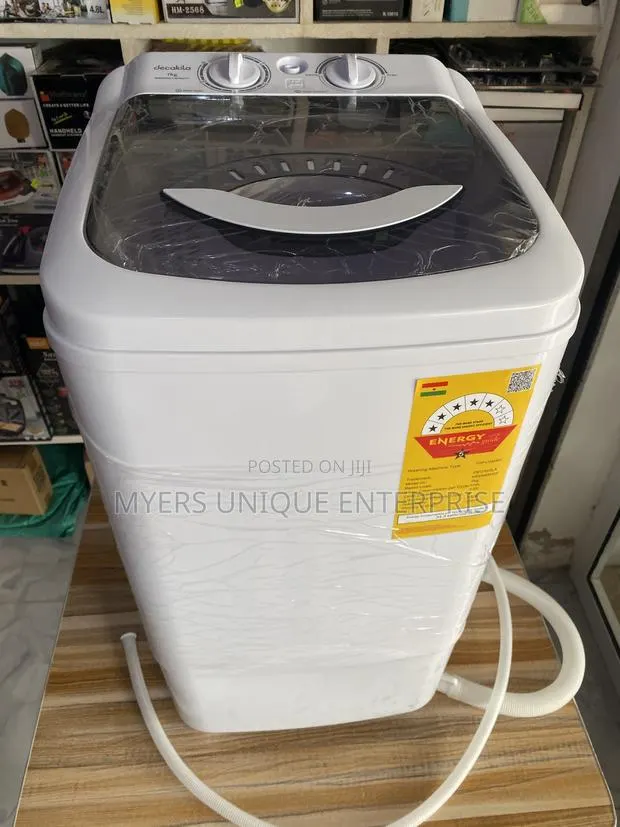 Single Tub Decakila Washing Machine for Hostel and Office (7kg) · Photo 1