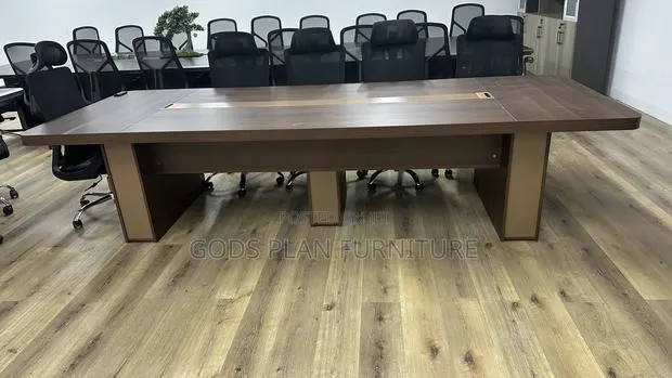 Modern Wooden Conference Room Table ( 3.2m) · Photo 1