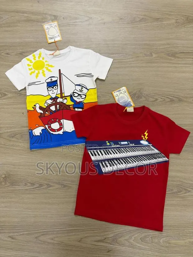 Kids Lemon Design T-Shirt With Key Board ,Age 2years to 10years · Photo 1