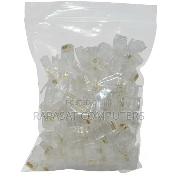 Cat 6 Pass Through Rj45 Connectors - 1000pcs · Photo 1