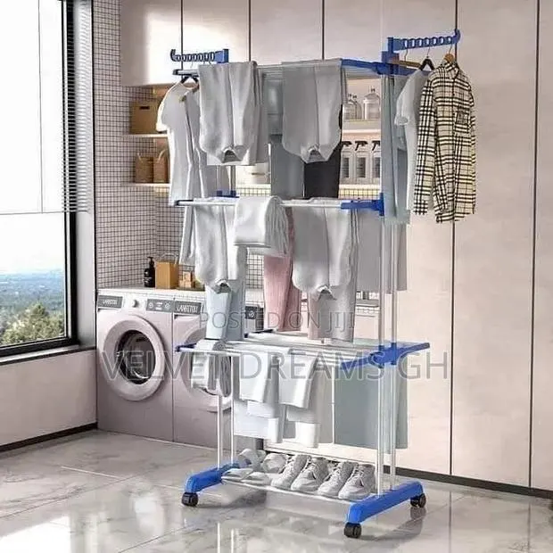 Strong Cloth Dryer Stand – Home Laundry Drying Rack · Photo 1