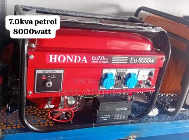 First Class Honda 8000watt 7kva Gasoline Generator 7.0kva · Photo 1