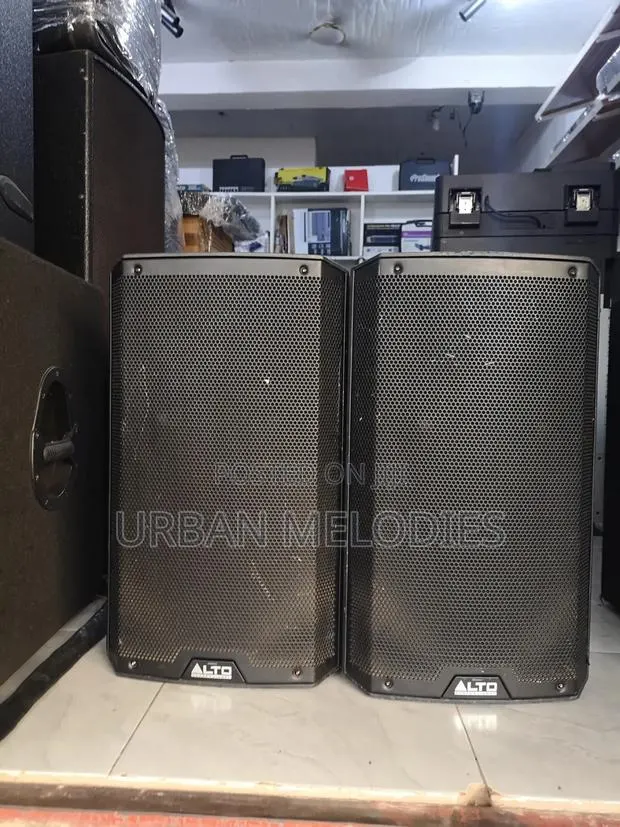 Pair of Alto Professional TS312 2-Way Powered PA Speakers · Photo 1