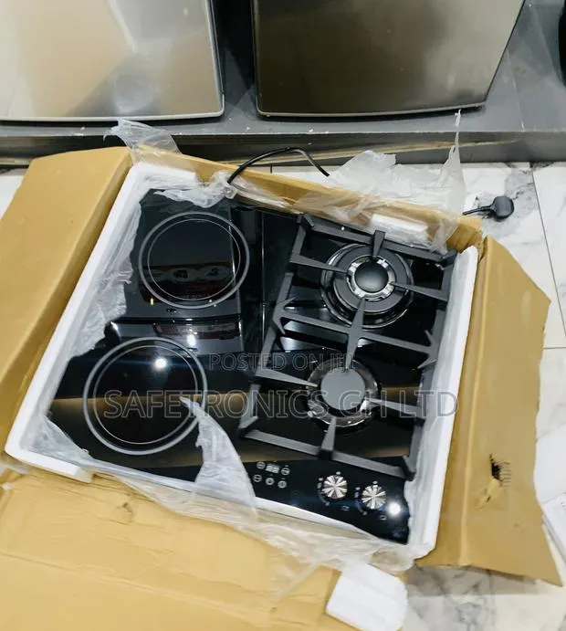 Authentic Sleek Black Kenwood 2 Gas + 2 Electric Built-in Cooker Hob · Photo 1