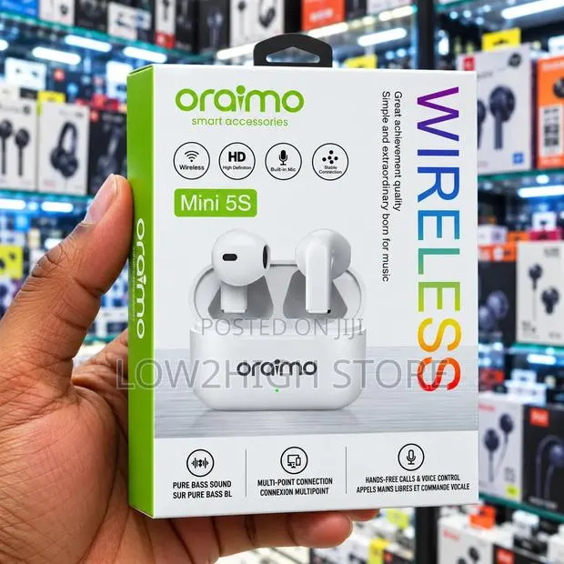 Oraimo Mini 5S Mini Wireless
Bluetod
Earbuds - Low2High · Photo 1