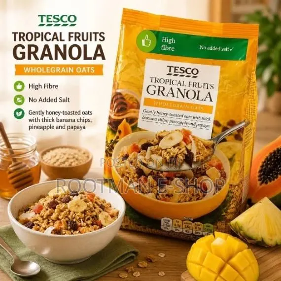 Tesco Tropical Fruits Granola – 1Kg · Photo 1