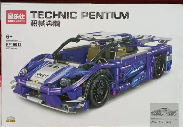 Jie Star Technic Pentium Purple Sports Car Model · Photo 4