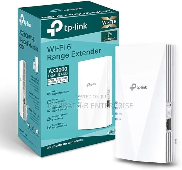 Tp-Link Wi-Fi 6 Range Extender Ax3000 (Re700x) · Photo 1