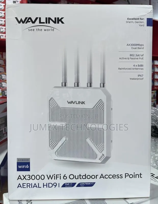 WAVELINK AX3000 WiFi 6 Outdoor Access Point AERIAL HD9 WL-WN573HX3 · Photo 1
