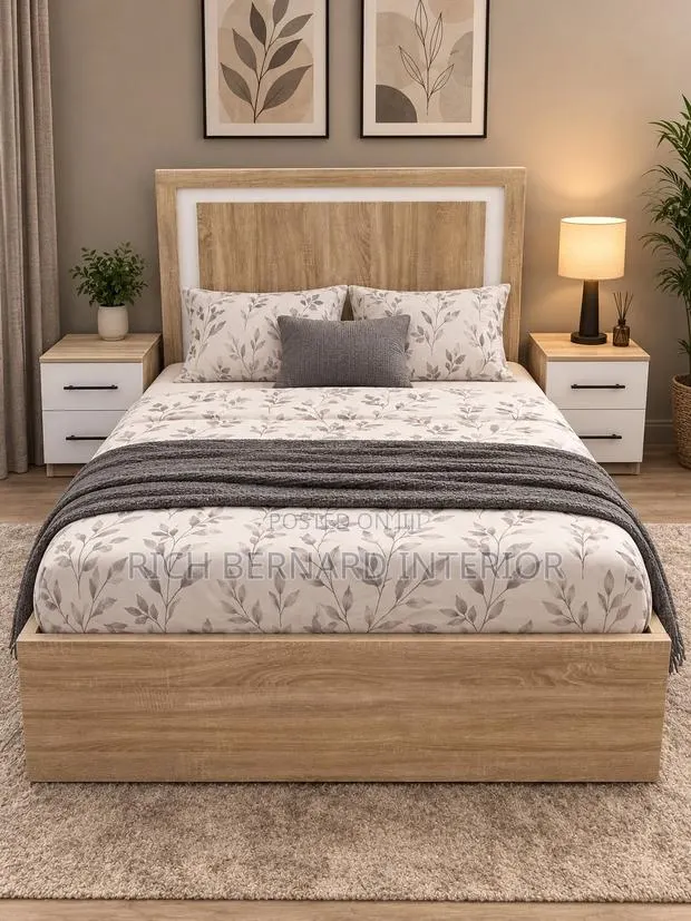 Modern Executive Wooden Double Bed Side Tables · Photo 1
