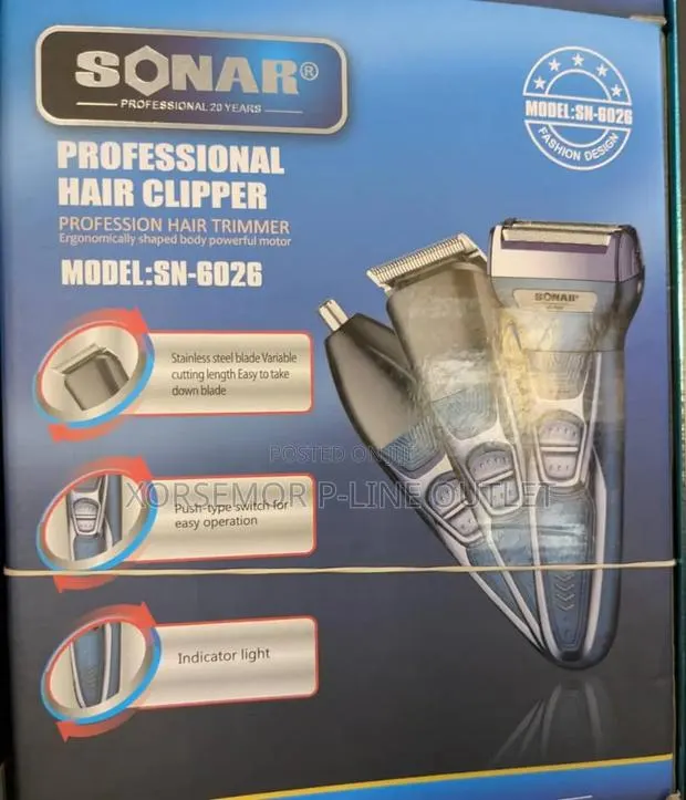 SN-6026 3 in 1 Hair Trimmer · Photo 1