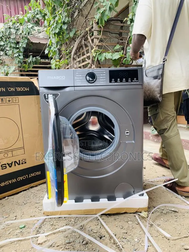 High Quality Nasco Nasfl-Js10kg-S Front Load Washing Machine โ 10kg ยท Photo 1