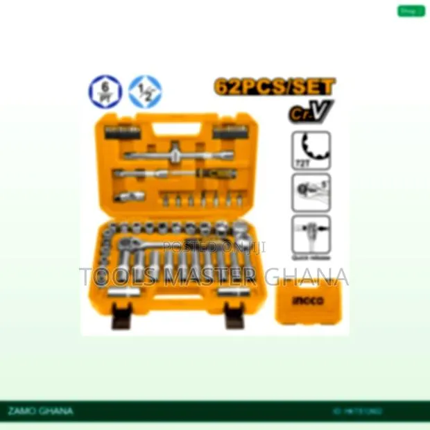 62 PCS 1/2" Socket - Hkts12602 · Photo 1