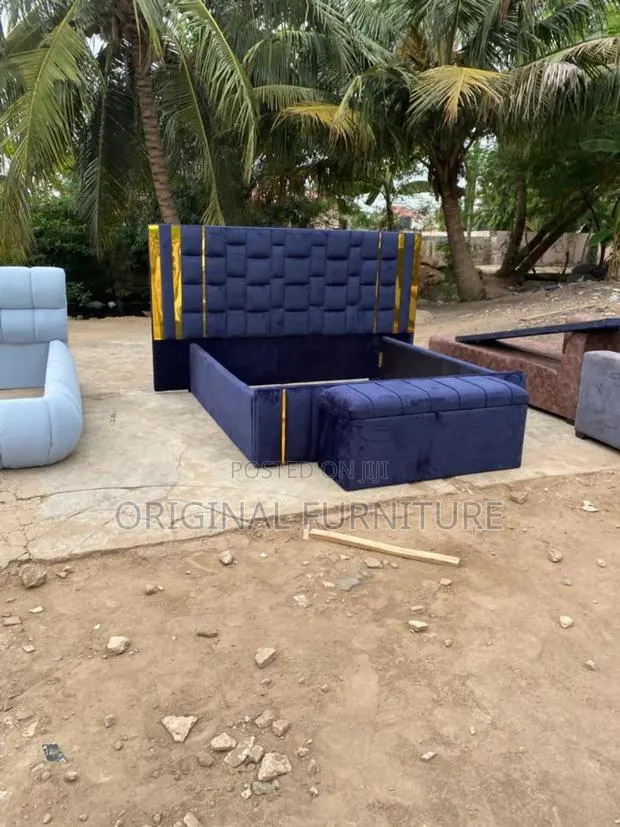 Over Size King Size Bed Frame and Ottoman · Photo 1