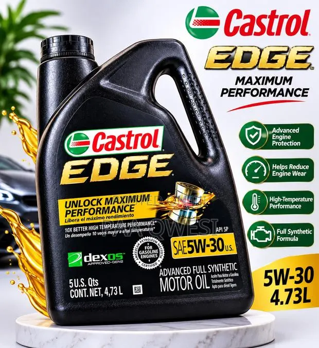 Castrol EDGE 5w-30 Advanced Full Synthetic Engine Lubricant · Photo 1